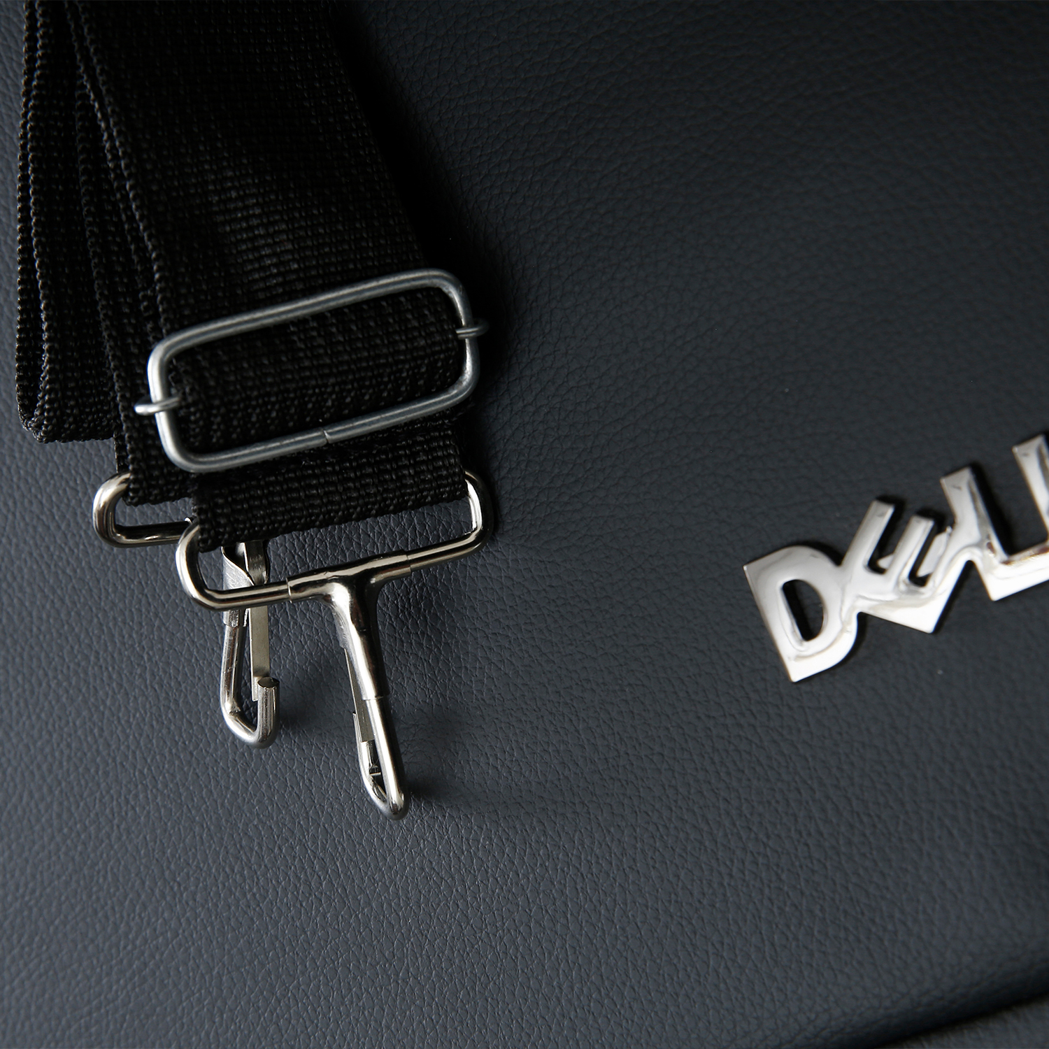 Dell Office File Briefcase Leather Laptop Bag -with Removable Shoulder Strap