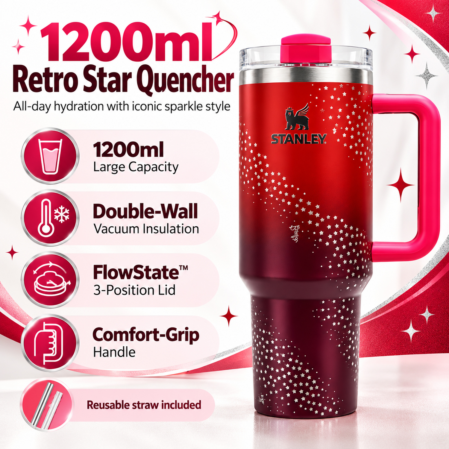 Stanley Quencher Barbie 70s Superstar 1200ml