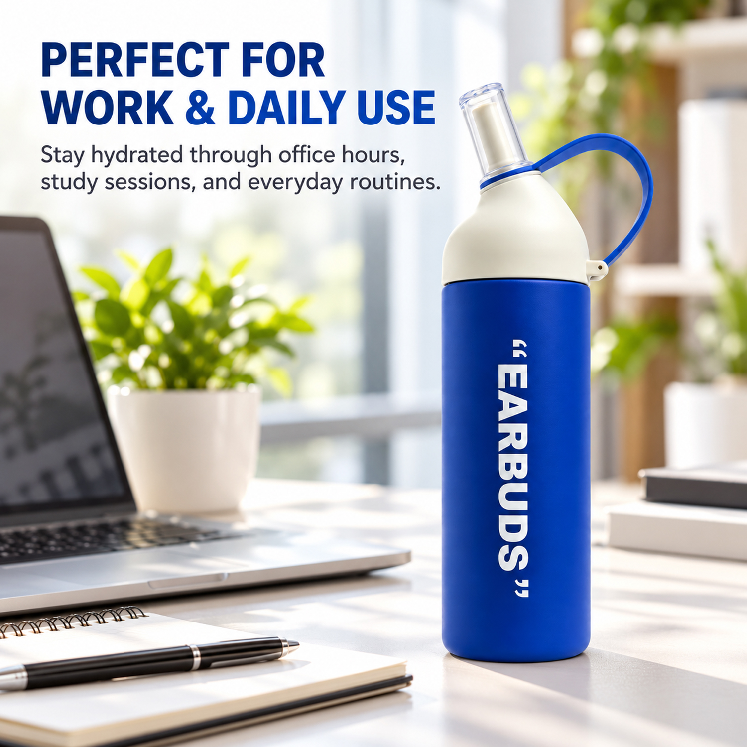 Sports water bottle - stainless steel insulated cup