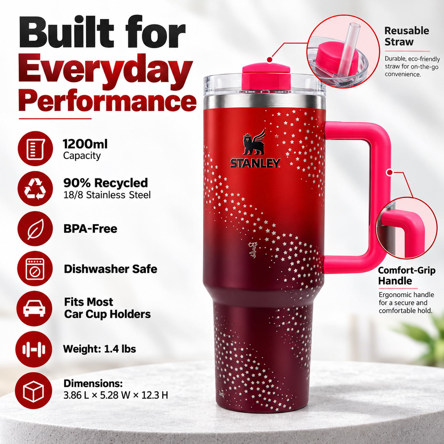 Stanley Quencher Barbie 70s Superstar 1200ml
